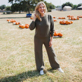 Tessa Cozy Pant, Grape Leaf
