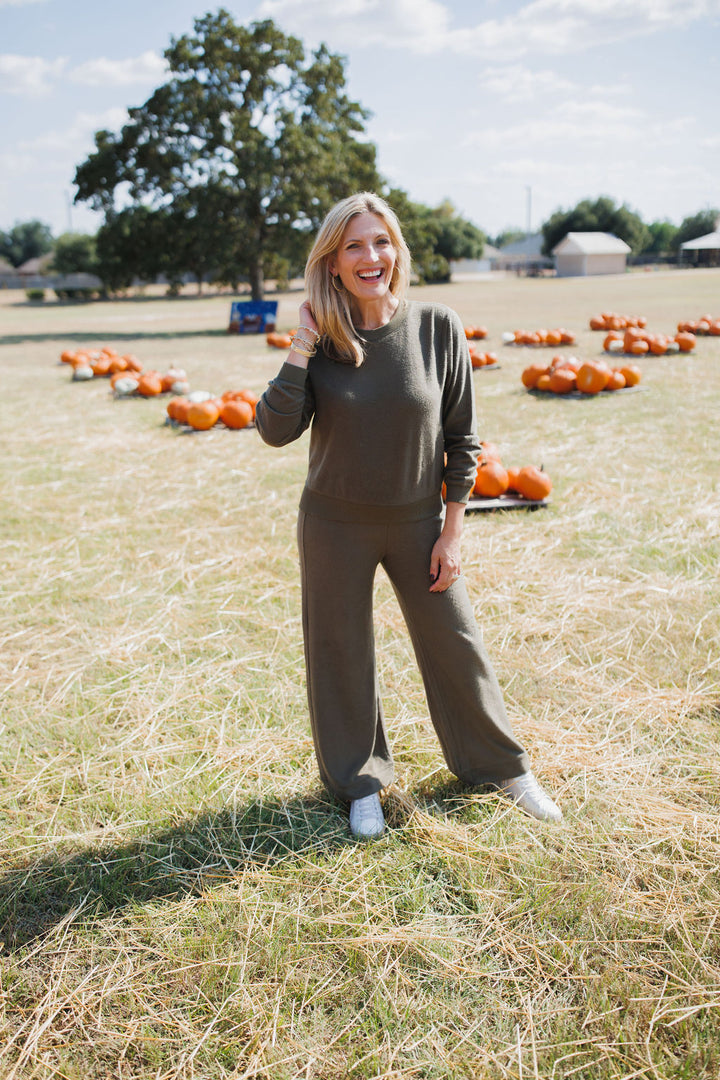 Tessa Cozy Pant, Grape Leaf