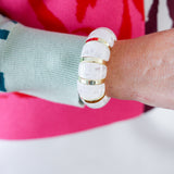 Marbled & Gold Stretch Bracelet