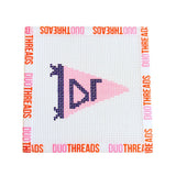 Sorority Knitted Pennant Needlepoint Canvas