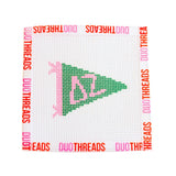 Sorority Knitted Pennant Needlepoint Canvas