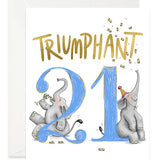 Triumphant 21 Birthday Card