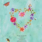 Floral Wedding Cake Greeting Card