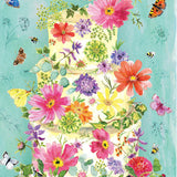 Floral Wedding Cake Greeting Card