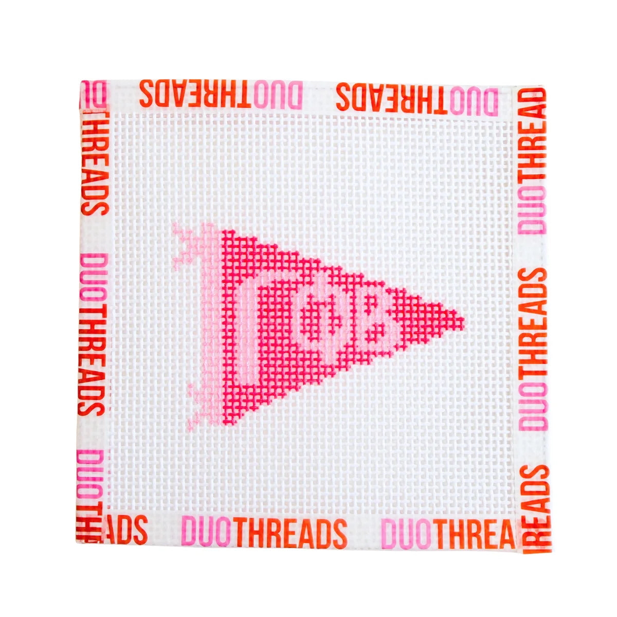 Sorority Knitted Pennant Needlepoint Canvas