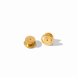 Essex Stud, Gold Obsidian Black