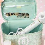 Vanity Case, Matcha Block Print