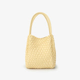 Hollace Woven Mini Tote, Butter