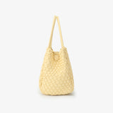 Hollace Woven Mini Tote, Butter
