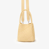 Hollace Woven Mini Tote, Butter
