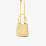 Hollace Woven Mini Tote, Butter
