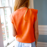Orange You Cute Knit Top, Orange/Pink