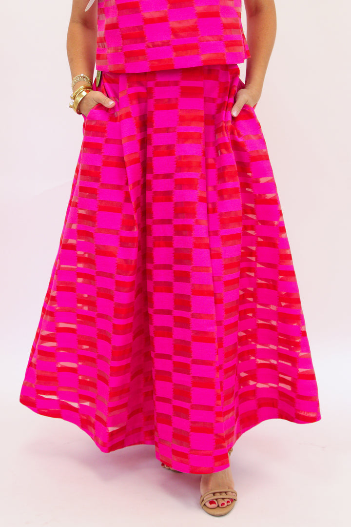 Milly Skirt, Sunset Stripe