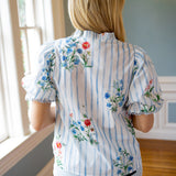 Great Days Ahead Top, Light Blue