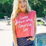 Love Jesus & America Tank, Red