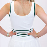 Lucky Me Top, White/Green