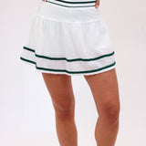Lucky Me Skort, White/Green