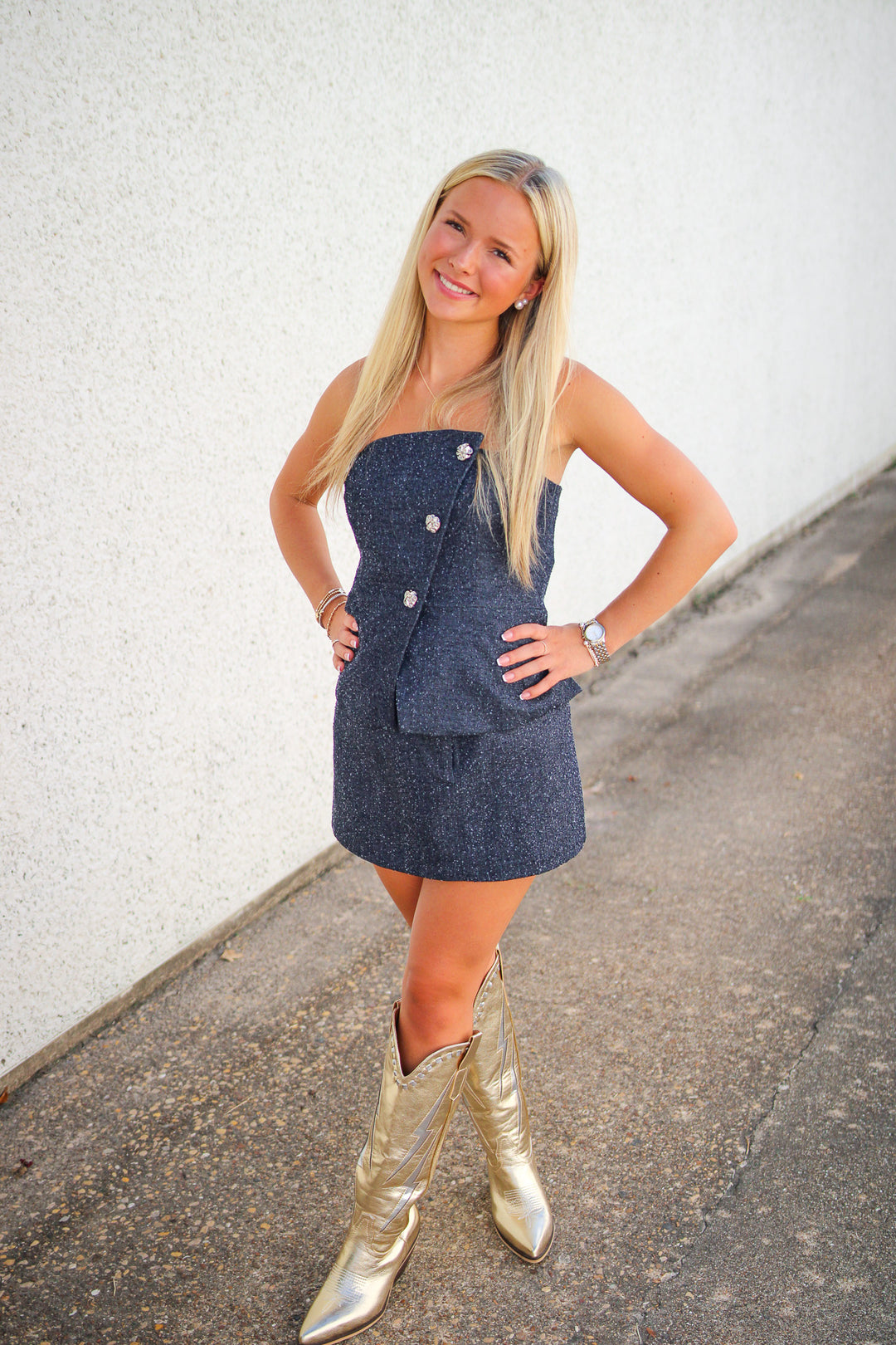 Milani Denim Mini Skirt, Denim Blue