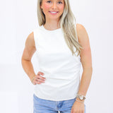 Jett Tank, Washed White