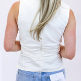 Jett Tank, Washed White