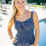 Blue My Mind Top, Navy
