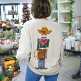Cowboy Nutcracker Sweatshirt, Beige