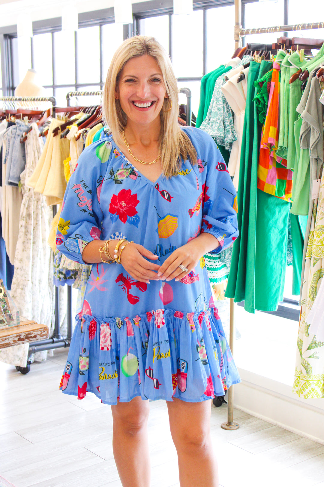 Lydia Dress, Costal Icon – Sabi Boutique - Main Image