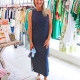 SPANX AirEssentials® Sleeveless Maxi, Navy Crew Stripe