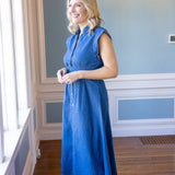 Spring Into Denim Midi Dress