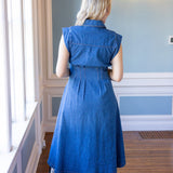 Spring Into Denim Midi Dress