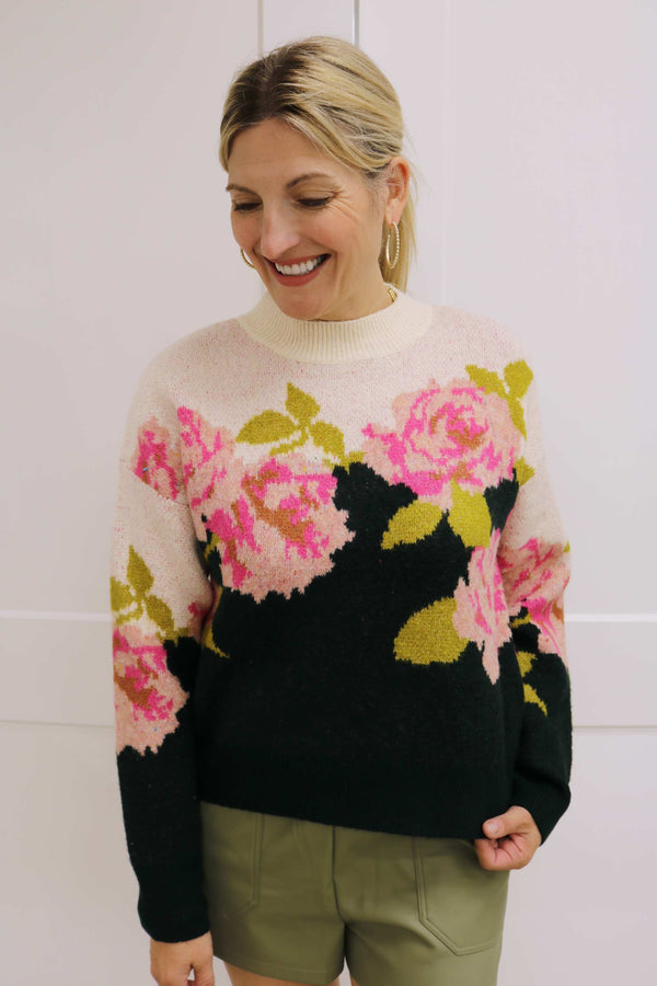 Grow With It Floral Sweater