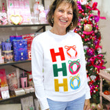 HO HO HO Classis Sweatshirt, White