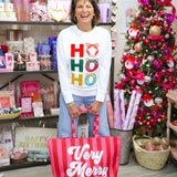 HO HO HO Classis Sweatshirt, White