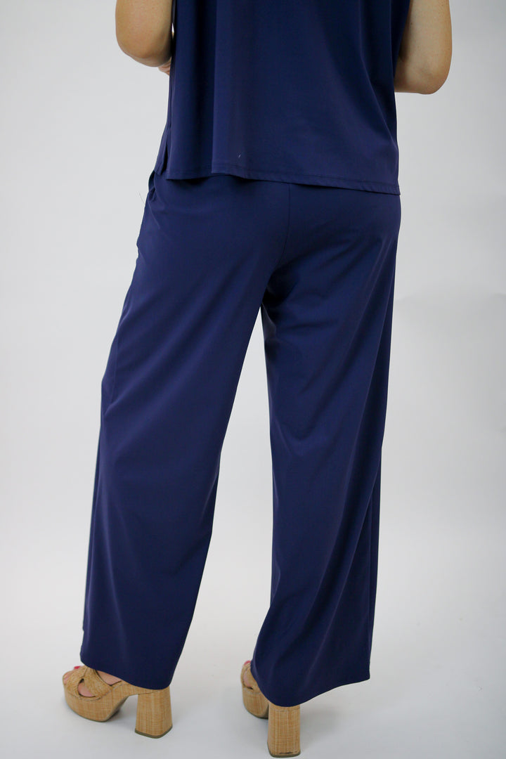 Nicolette Pant Lightweight Jude Cloth, Navy