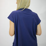 Tillie Top Lightweight Jude Cloth, Navy