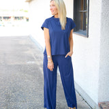 Tillie Top Lightweight Jude Cloth, Navy