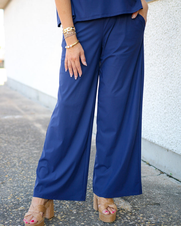 Nicolette Pant Lightweight Jude Cloth, Navy