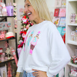 Three Nutcrackers Sarah Sweatshirt, White