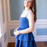 Sterling Rose Mini Dress, Denim