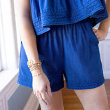 Front Porch Swing Shorts, Denim