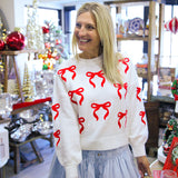 Bow Sweater, Ivory