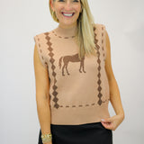 Weekend Out West Vest, Camel