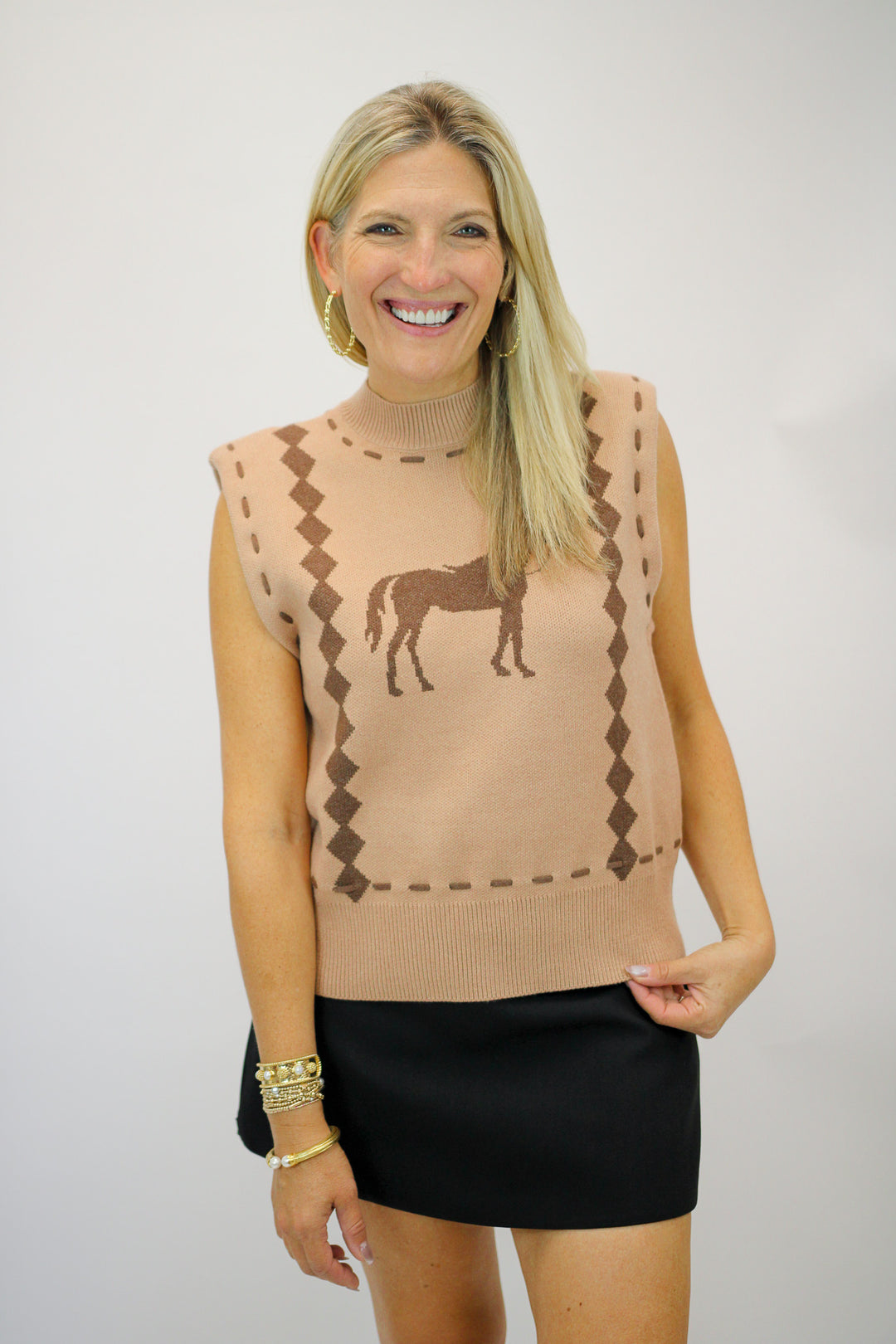 Weekend Out West Vest, Camel