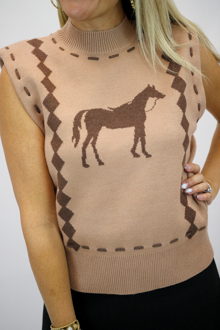 Weekend Out West Vest, Camel