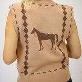 Weekend Out West Vest, Camel