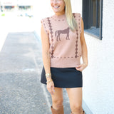 Weekend Out West Vest, Camel