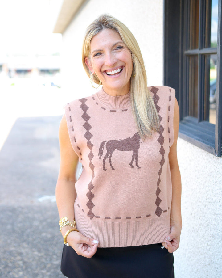 Weekend Out West Vest, Camel