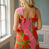 Bobbi Dress, Fuschia Outline