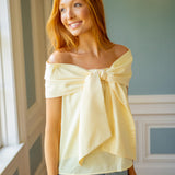 Daffodil Darling Top, Butter Yellow