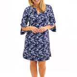 Megan Dress, Island Getaway Navy
